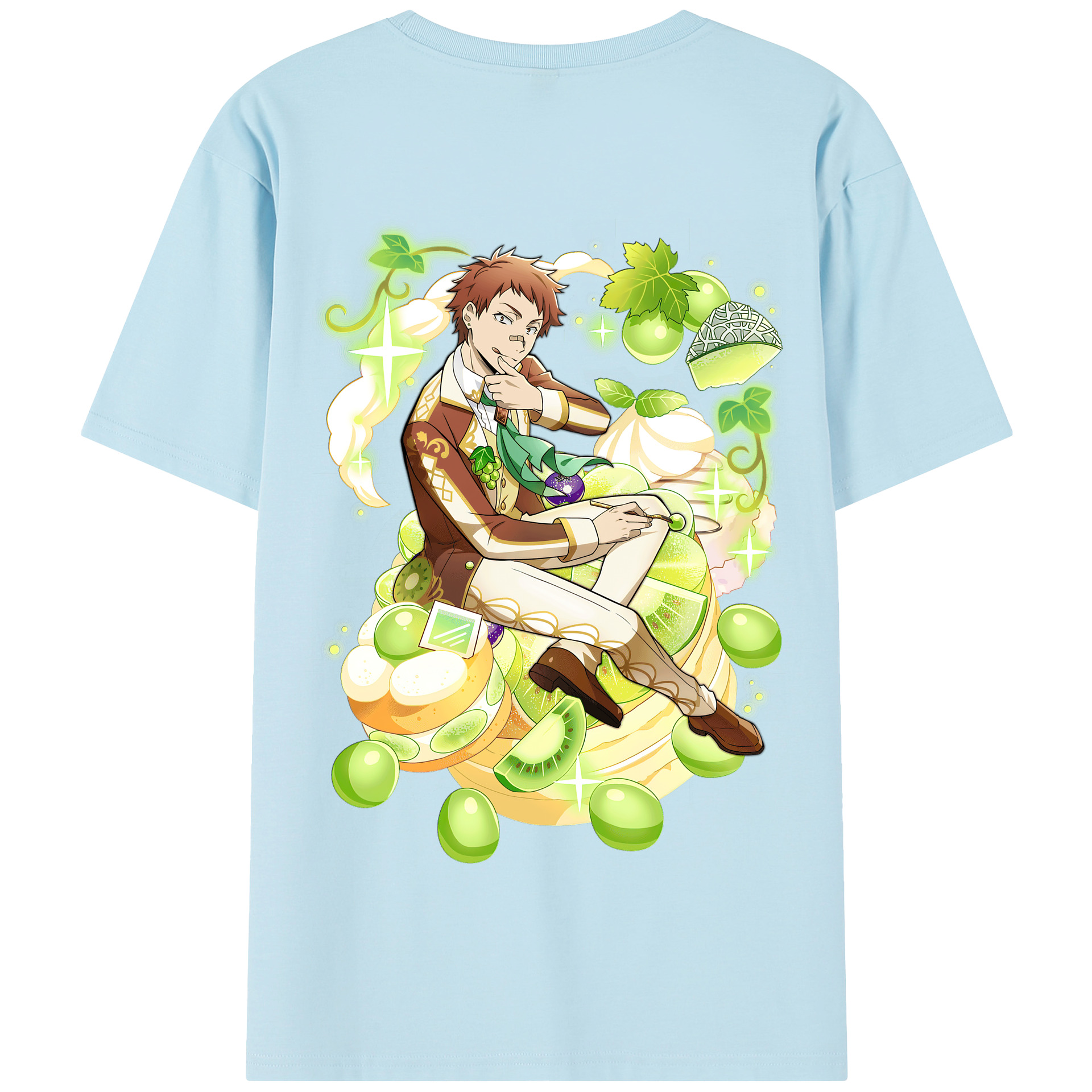（画像用） 文豪ストレイドッグス Bungo Stray Dogs 綿100％半袖Tシャツ（背面プリント）